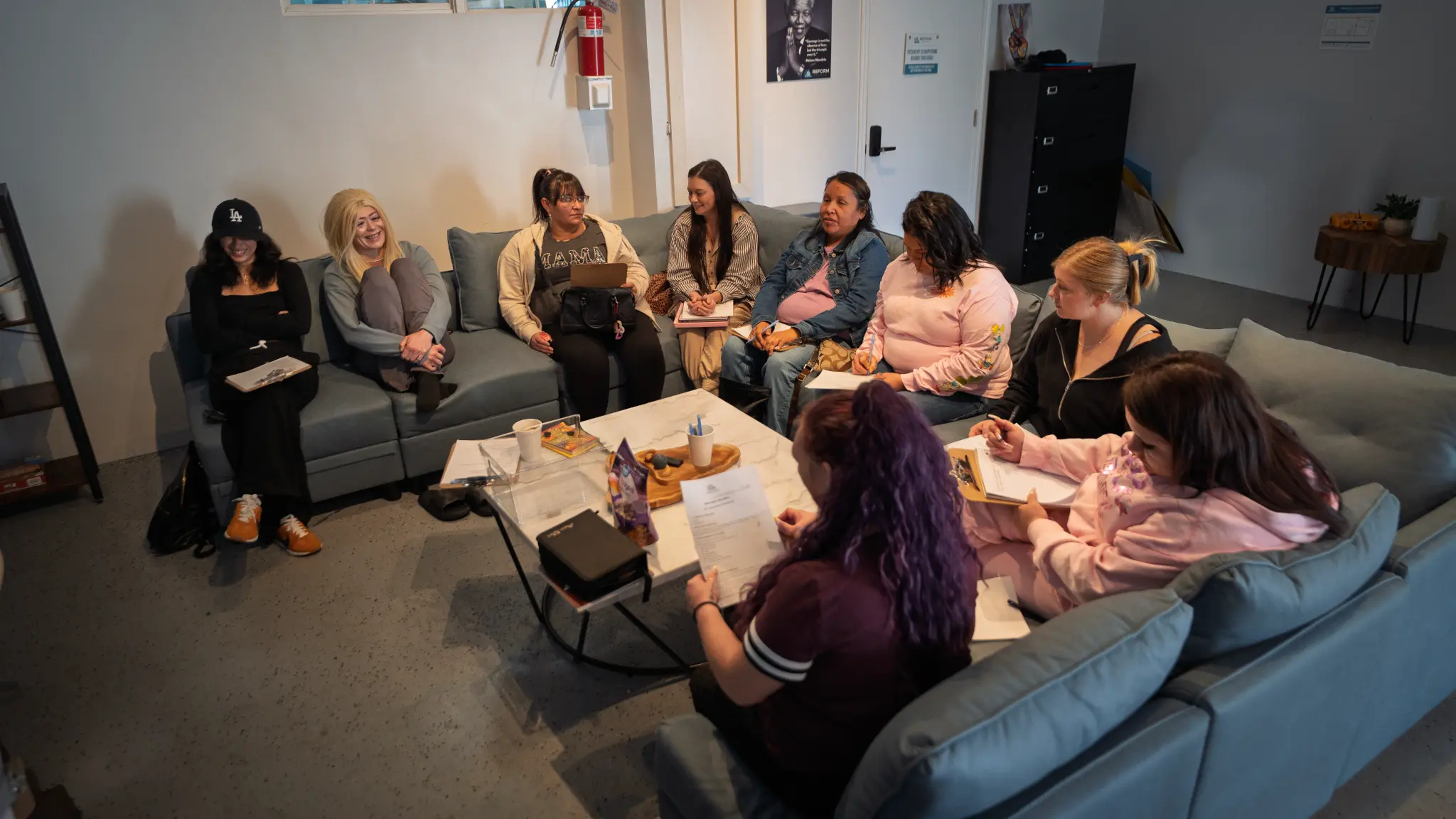 Group therapy session
